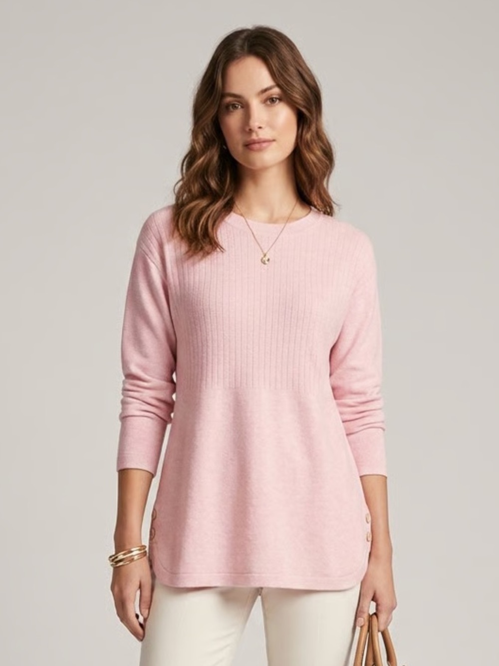 TALBOTS | Pink Knit Sweater Sz MP